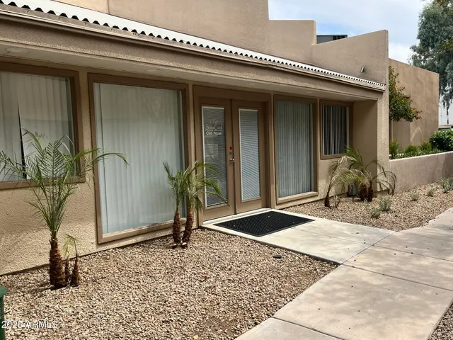 a front view of a house