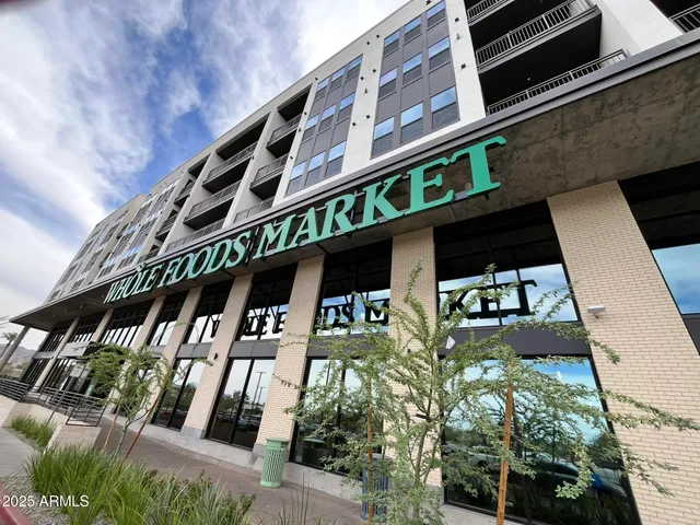 a front view of building