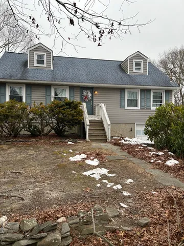 a front view of a house