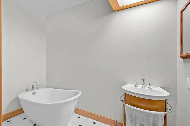 a view of outdoor space with seating and hardwood