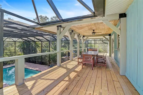 a view of outdoor space with seating space