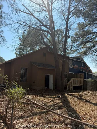 a front view of a house