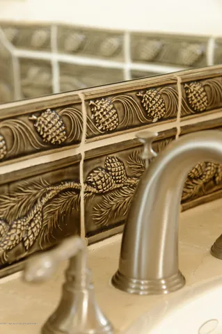 a close view of water heater