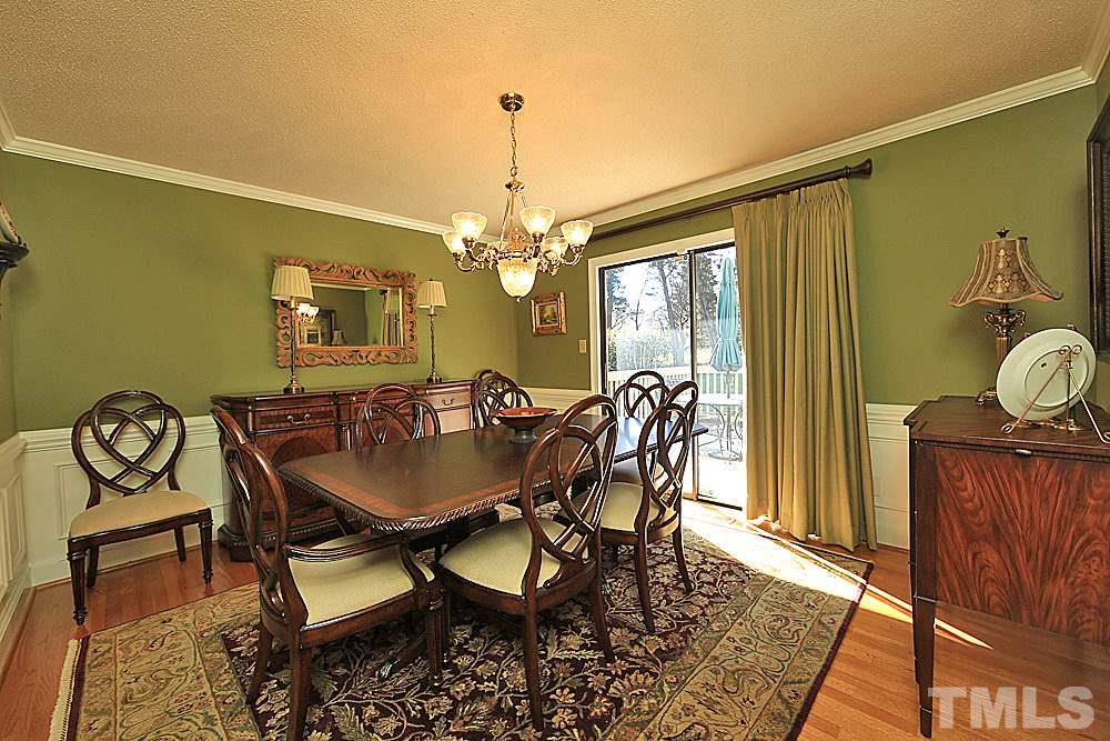 9401 South Mere Court Raleigh, NC 27615 - Photo 8 of 30 Very spacious dining room - it overlooks back deck. Back deck also accessible from breakfast area.