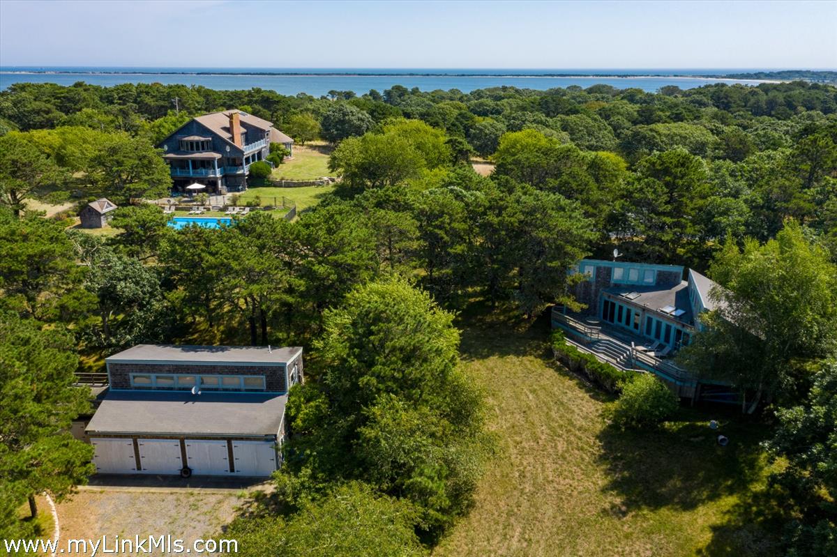 56 North Neck Road Edgartown, MA 02539 - Photo 63 of 63 an aerial view of a house with a yard