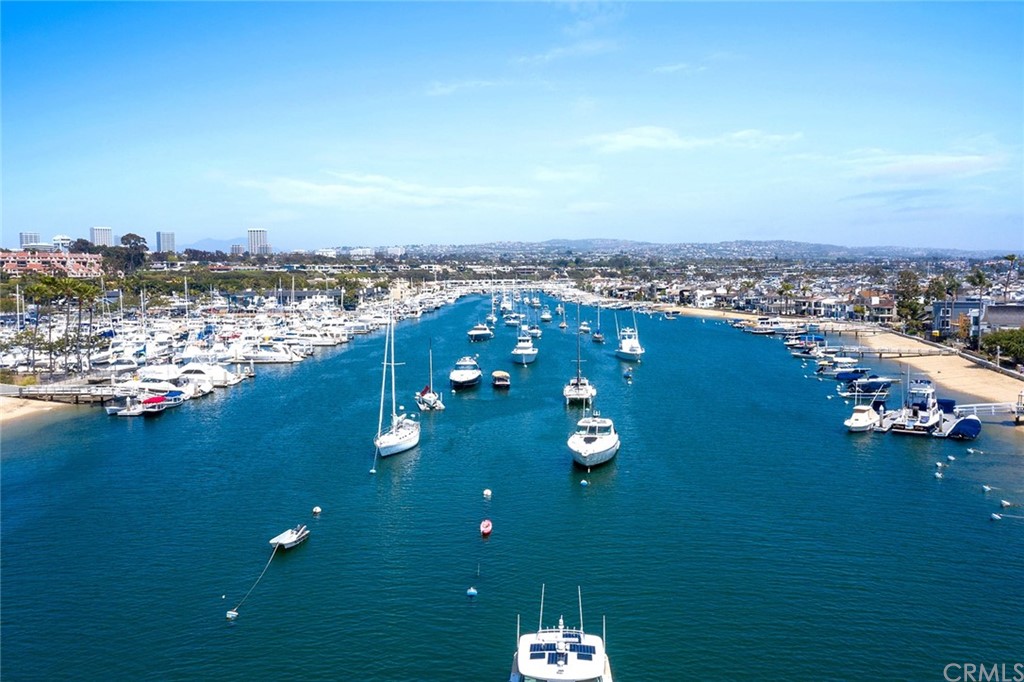7 Beacon Bay Newport Beach, CA 92660 - Photo 46 of 59 an aerial view of a house with a ocean view