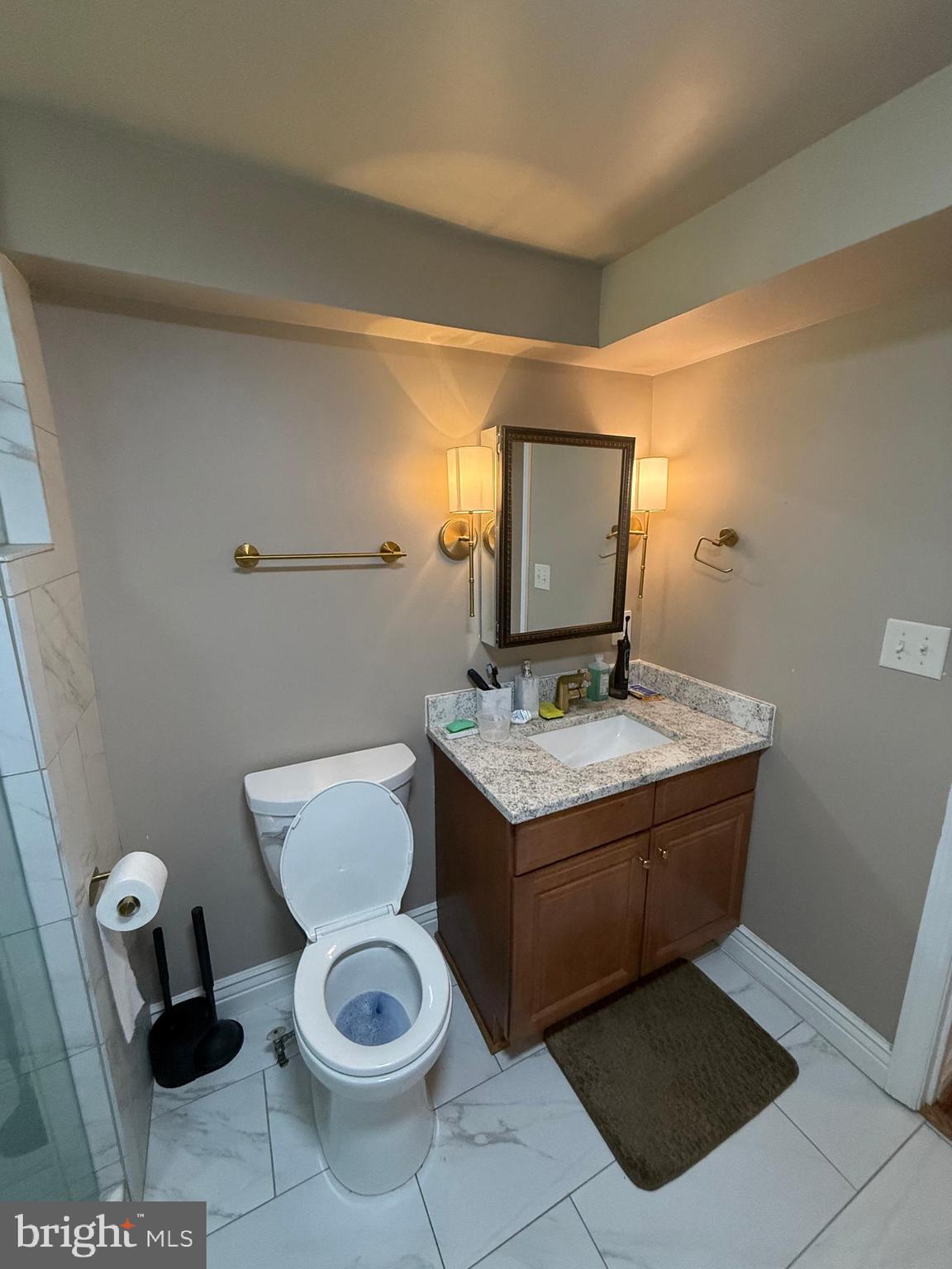 37 South Prospect Street, Unit 101 Hagerstown, MD 21740 - Photo 23 of 51 a bathroom with a toilet a sink and mirror