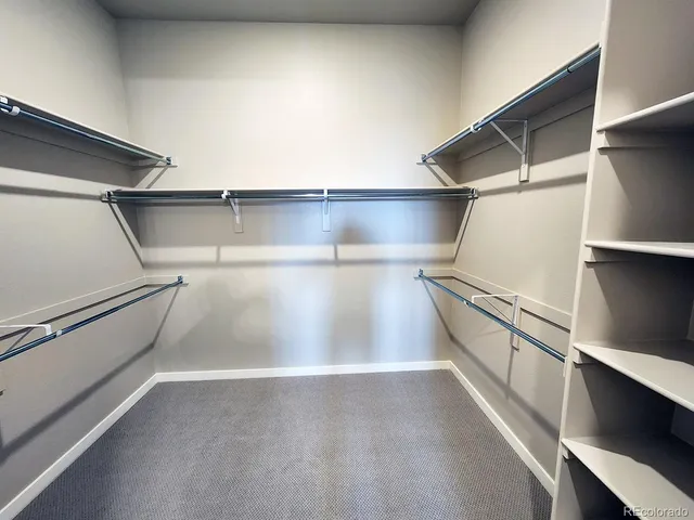 a close view of closet