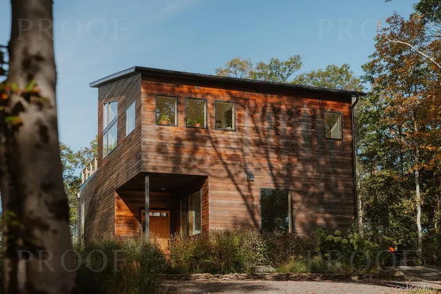 a front view of a building