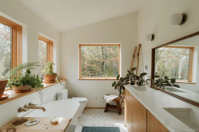 a bathroom with a sink and a bathtub