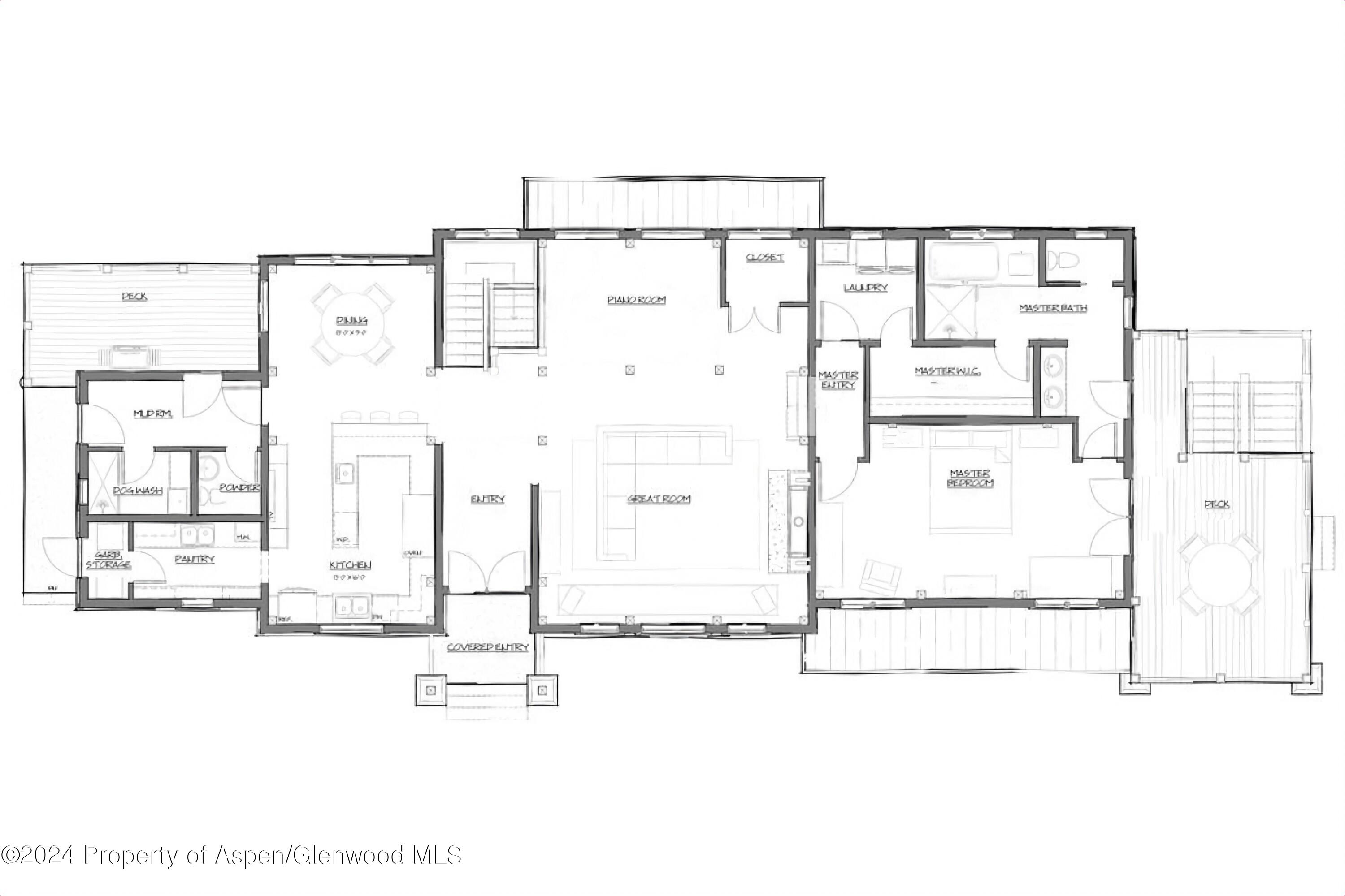 900 Dorais Way Redstone, CO 81623 - Photo 62 of 63 34-main level floorplan