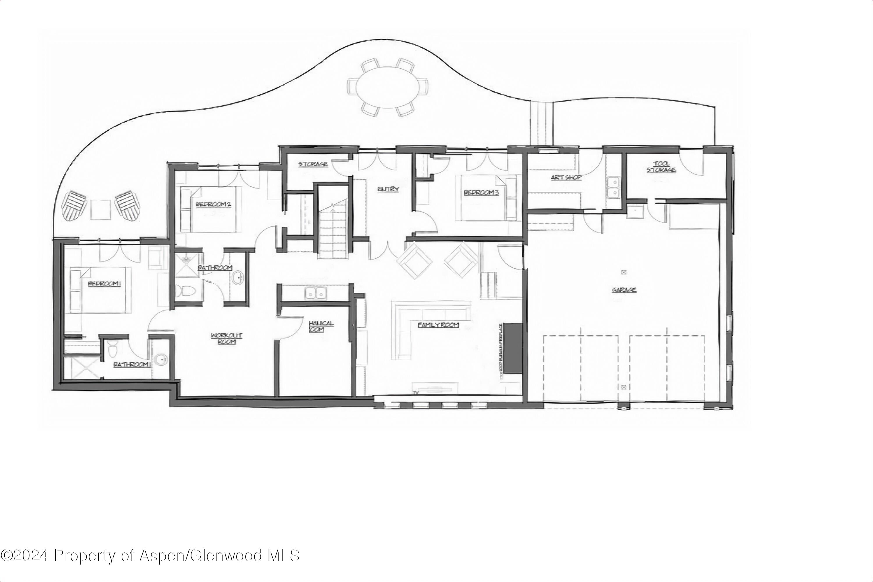 900 Dorais Way Redstone, CO 81623 - Photo 63 of 63 53-lower level floorplan