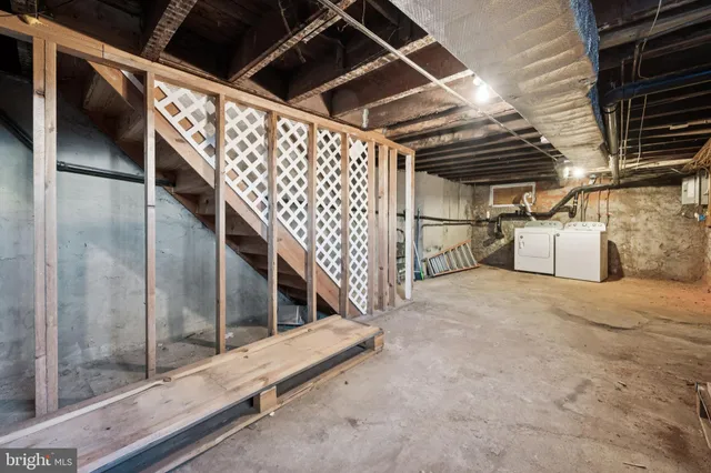 a view of storage and utility room