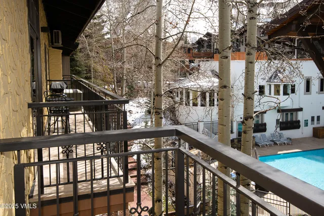 a city view from a balcony