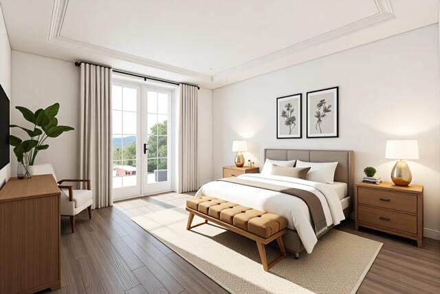 100 Worth Avenue, Unit 415 Palm Beach, FL 33480 - Photo 14 of 34 a bedroom with a bed and a large window