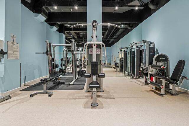 100 Worth Avenue, Unit 415 Palm Beach, FL 33480 - Photo 21 of 34 a view of a room with gym equipment