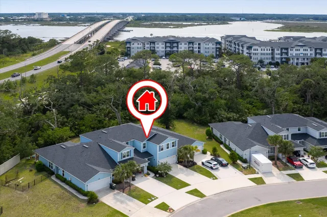 a view of a street with sitting area