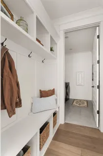 a view of kitchen and utility room