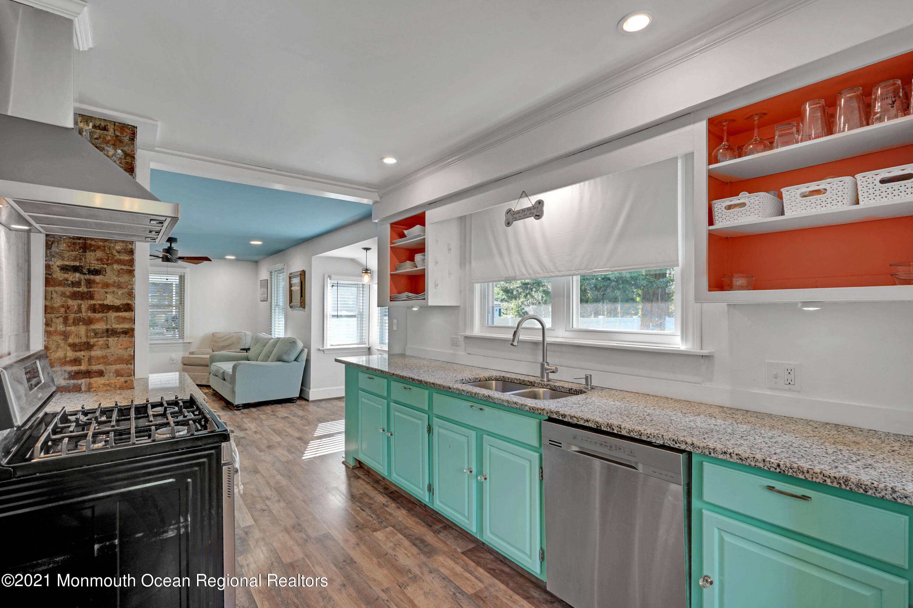 346 Cherry Quay Road Brick, NJ 08723 - Photo 12 of 27 a kitchen with stainless steel appliances granite countertop a sink stove and cabinets