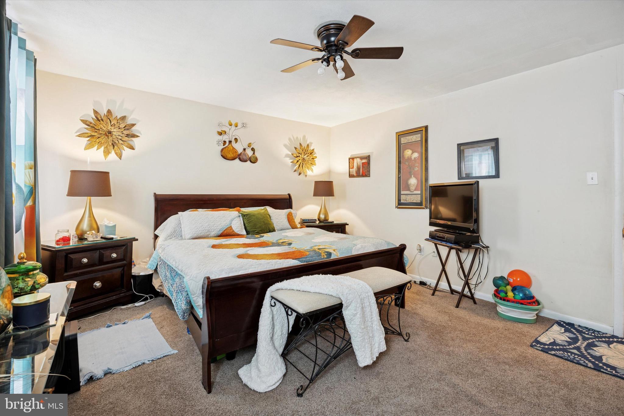 2608 Erial Road Blackwood, NJ 08012 - Photo 16 of 24 a bedroom with a bed and a flat screen tv