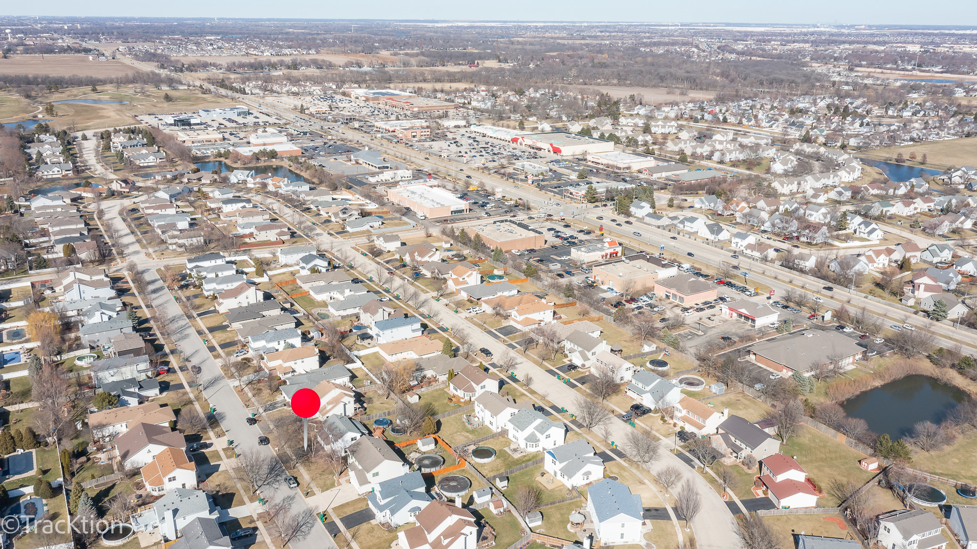 2008 Primrose Drive Plainfield, IL 60586 - Photo 24 of 26 an aerial view of residential houses with yard and mountain view