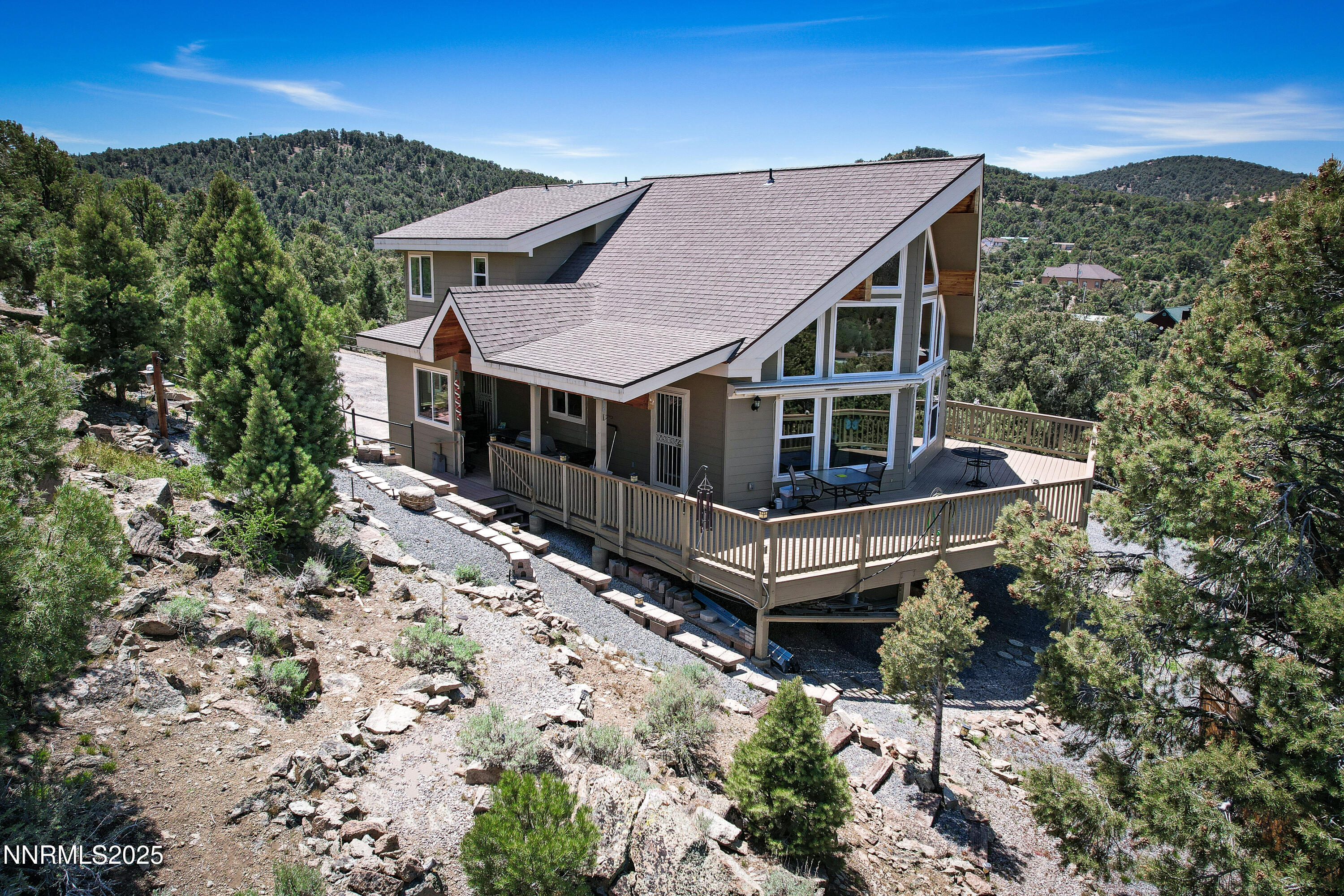 2140 Conestoga Road Reno, NV 89521 - Photo 30 of 35 an aerial view of a house with a yard