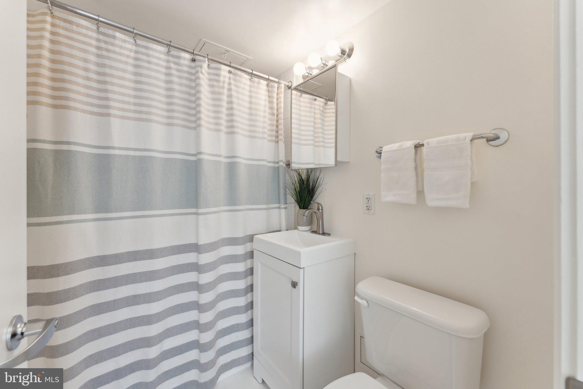 800 4th Street Southwest, Unit S419 Washington, DC 20024 - Photo 22 of 32 a bathroom with a sink toilet and shower