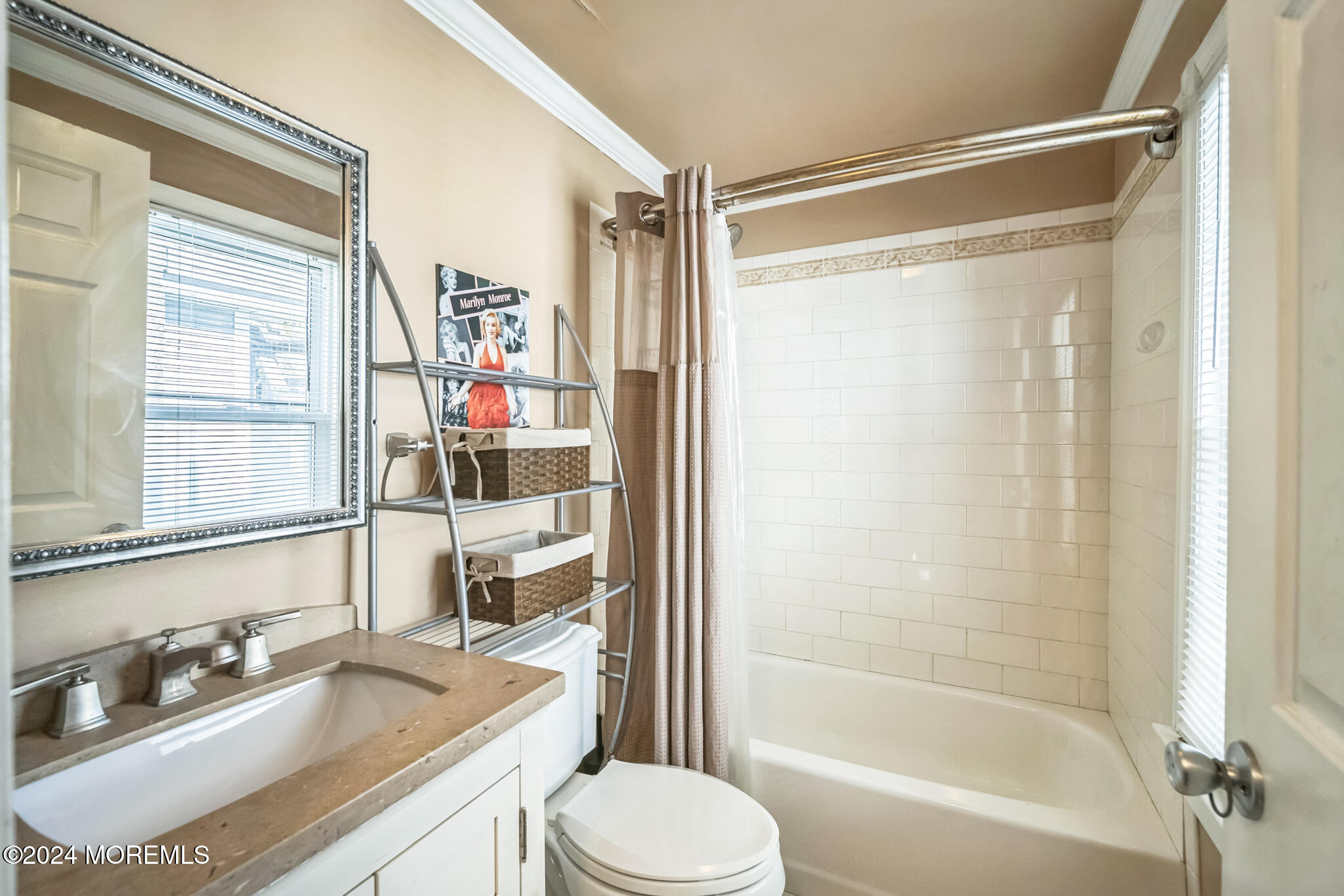 238 Branchport Avenue Long Branch, NJ 07740 - Photo 22 of 42 a bathroom with a granite countertop sink toilet and shower