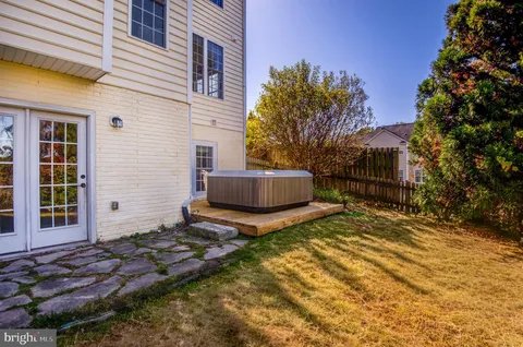 a view of a park with swings and slides