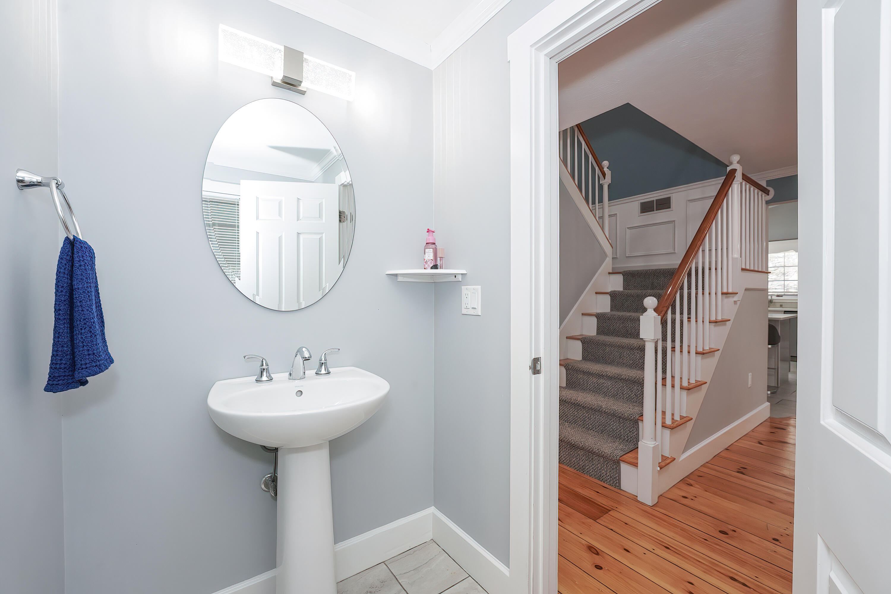 240 Oak Street West Barnstable, MA 02668 - Photo 24 of 89 a bathroom with a sink a mirror and shower