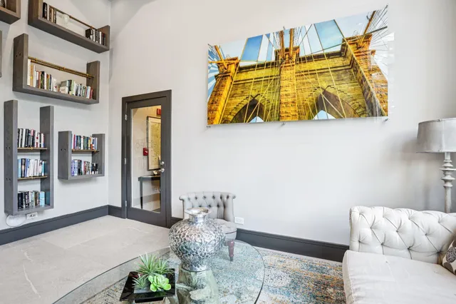 a view of outdoor space with seating