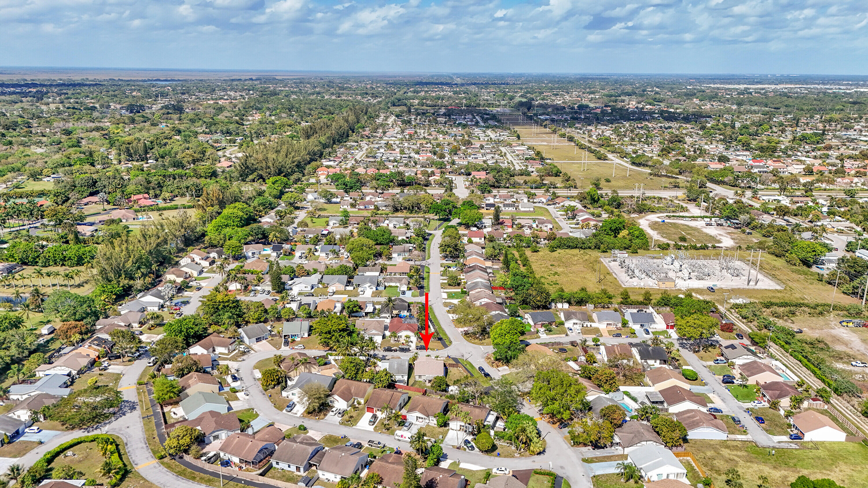 11120 North Terradas Lane Boca Raton, FL 33428 - Photo 45 of 57 an aerial view of residential building with parking space