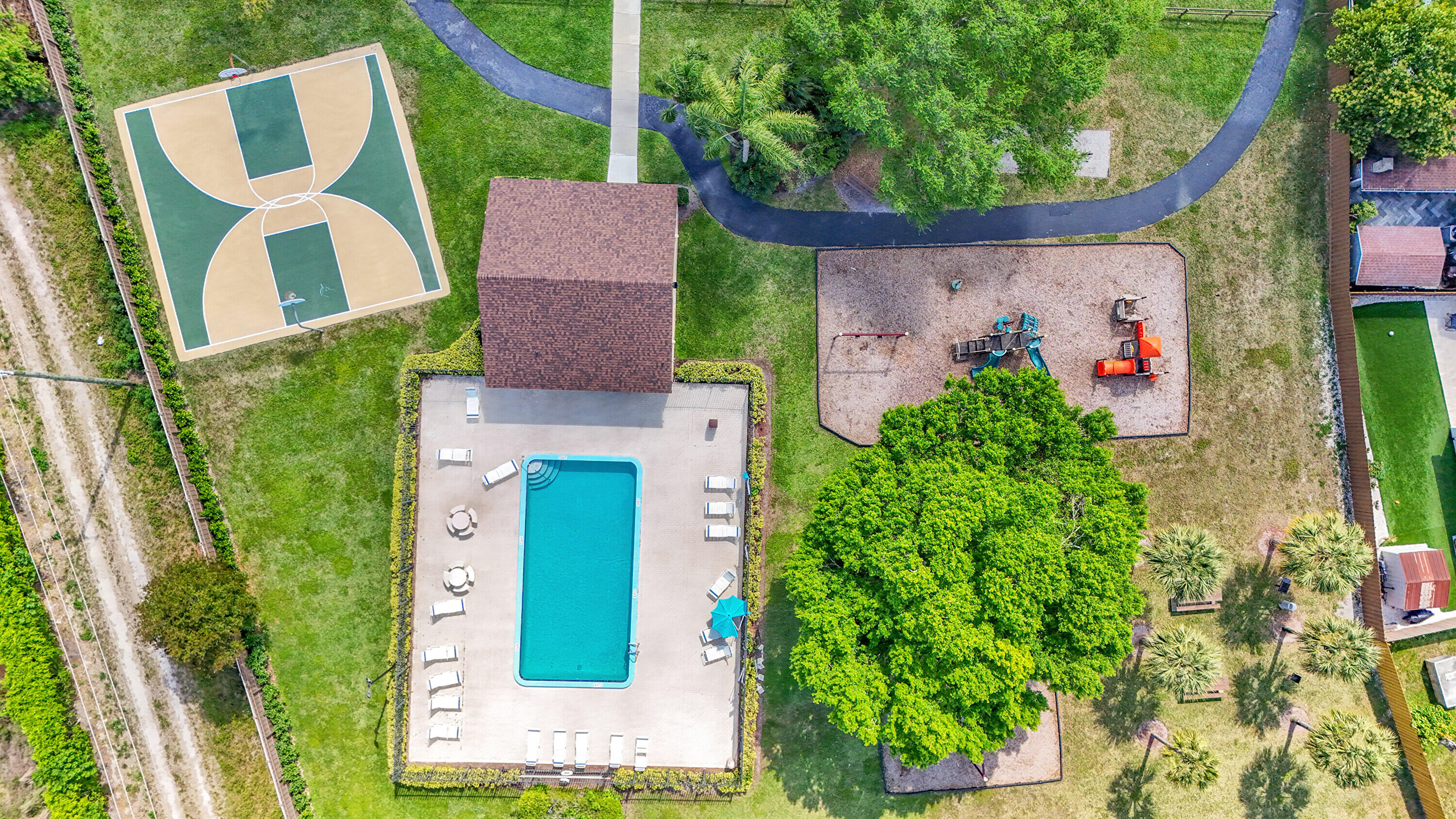 11120 North Terradas Lane Boca Raton, FL 33428 - Photo 55 of 57 an aerial view of a house with garden space and street view