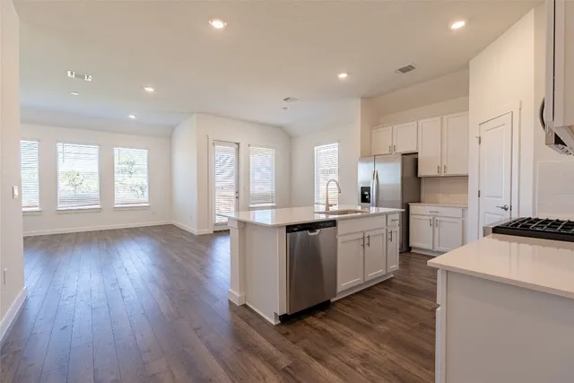 a view of an outdoor space and swimming pool
