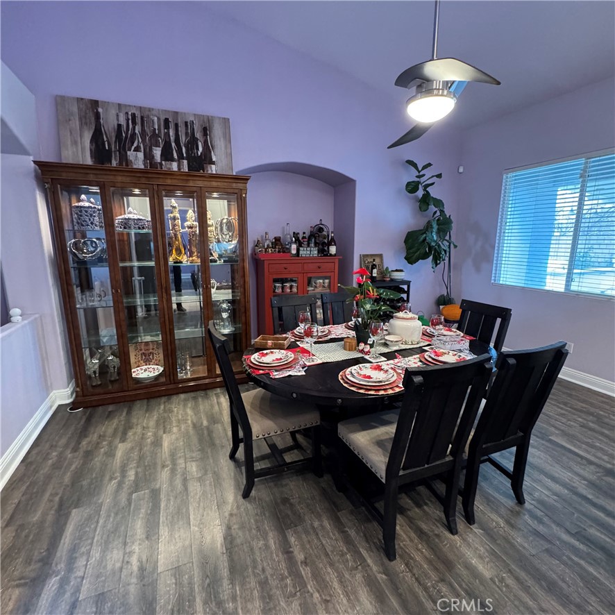 44528 Camolin Lane Lancaster, CA 93534 - Photo 63 of 75 a view of a dining room with furniture window and wooden floor