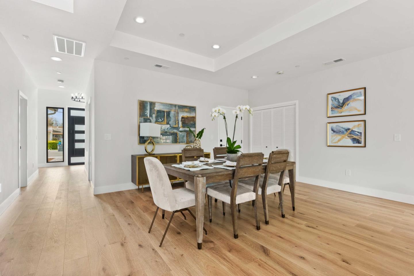 1766 Wagner Avenue Mountain View, CA 94043 - Photo 5 of 38 a view of a dining room with furniture and wooden floor