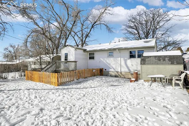 a view of a house with a patio