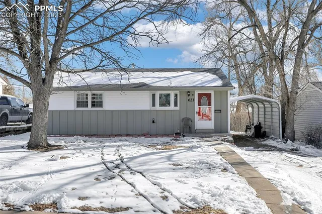 a house with a tree in front of it