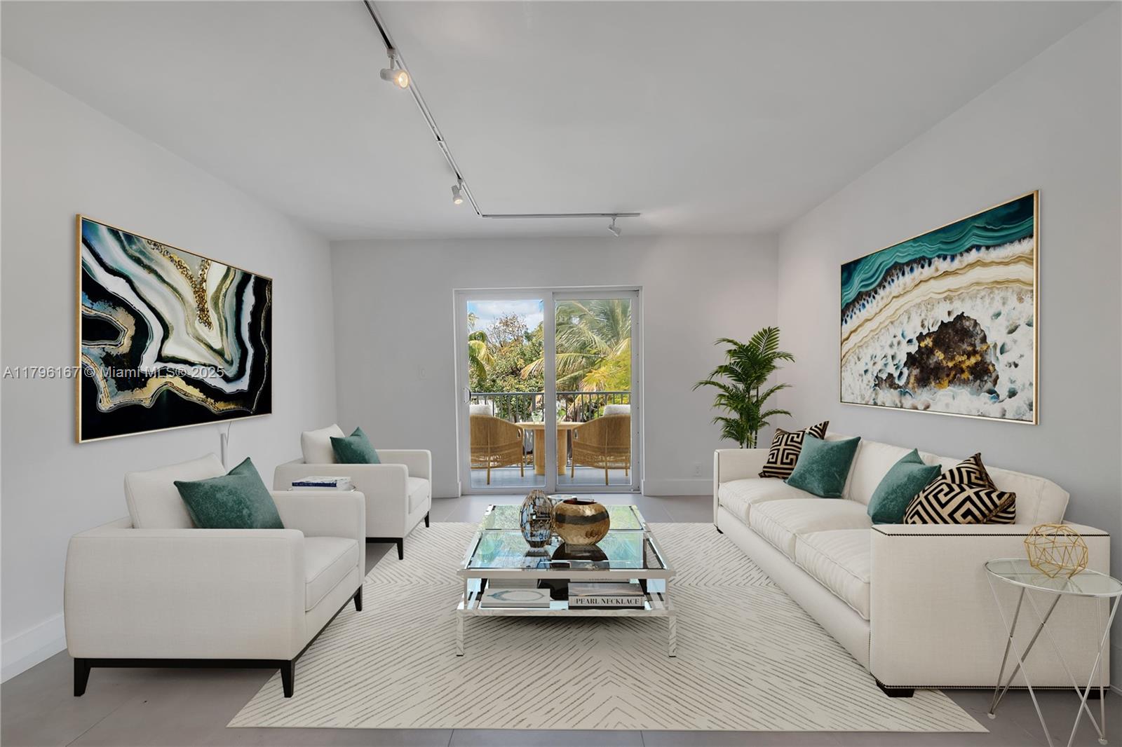 240 Galen Drive, Unit 308 Key Biscayne, FL 33149 - Photo 2 of 22 Living room - virtually staged