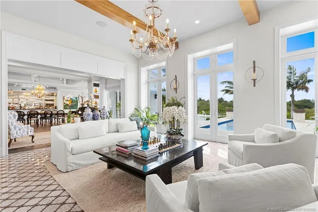 a room with furniture