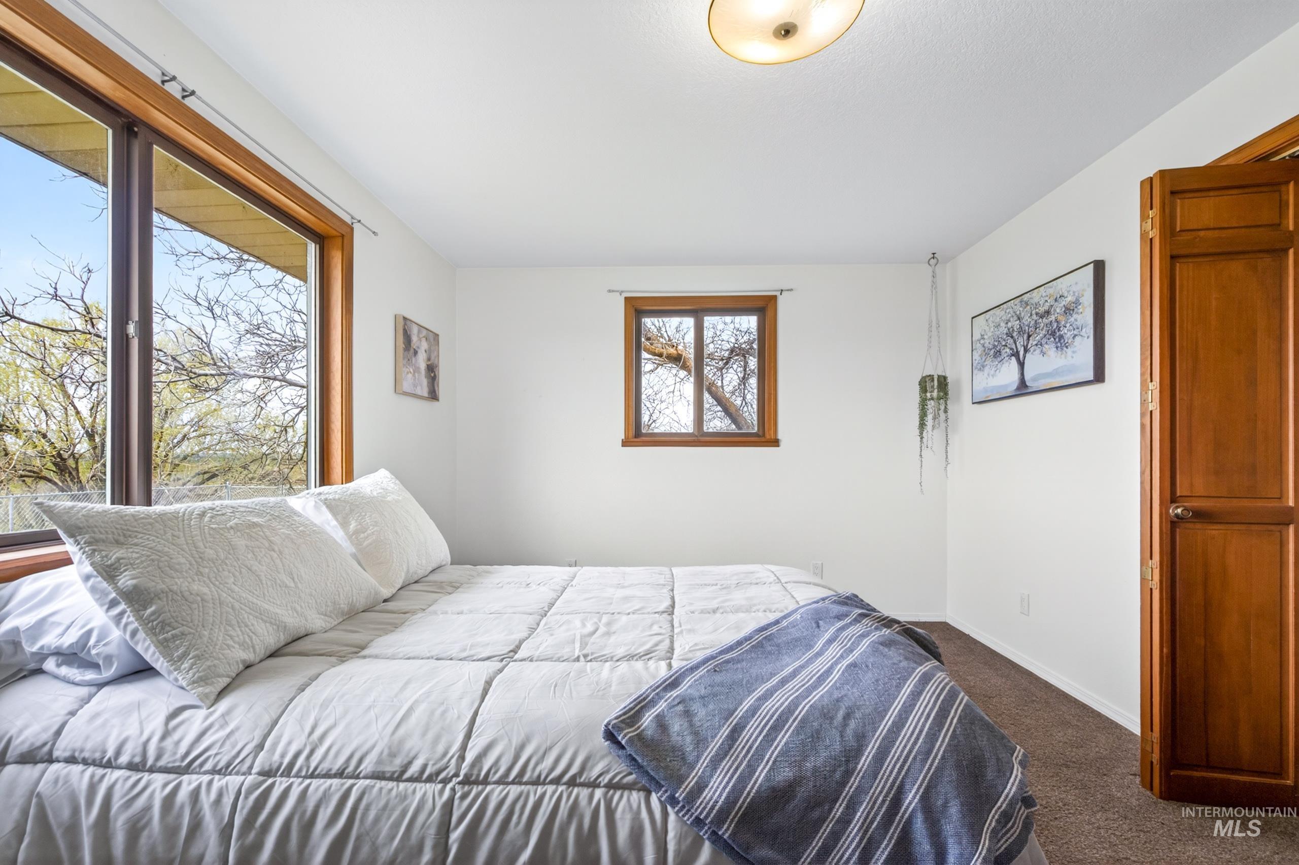 8989 Hillview Road Emmett, ID 83617 - Photo 22 of 50 Bedroom with dark colored carpet and baseboards
