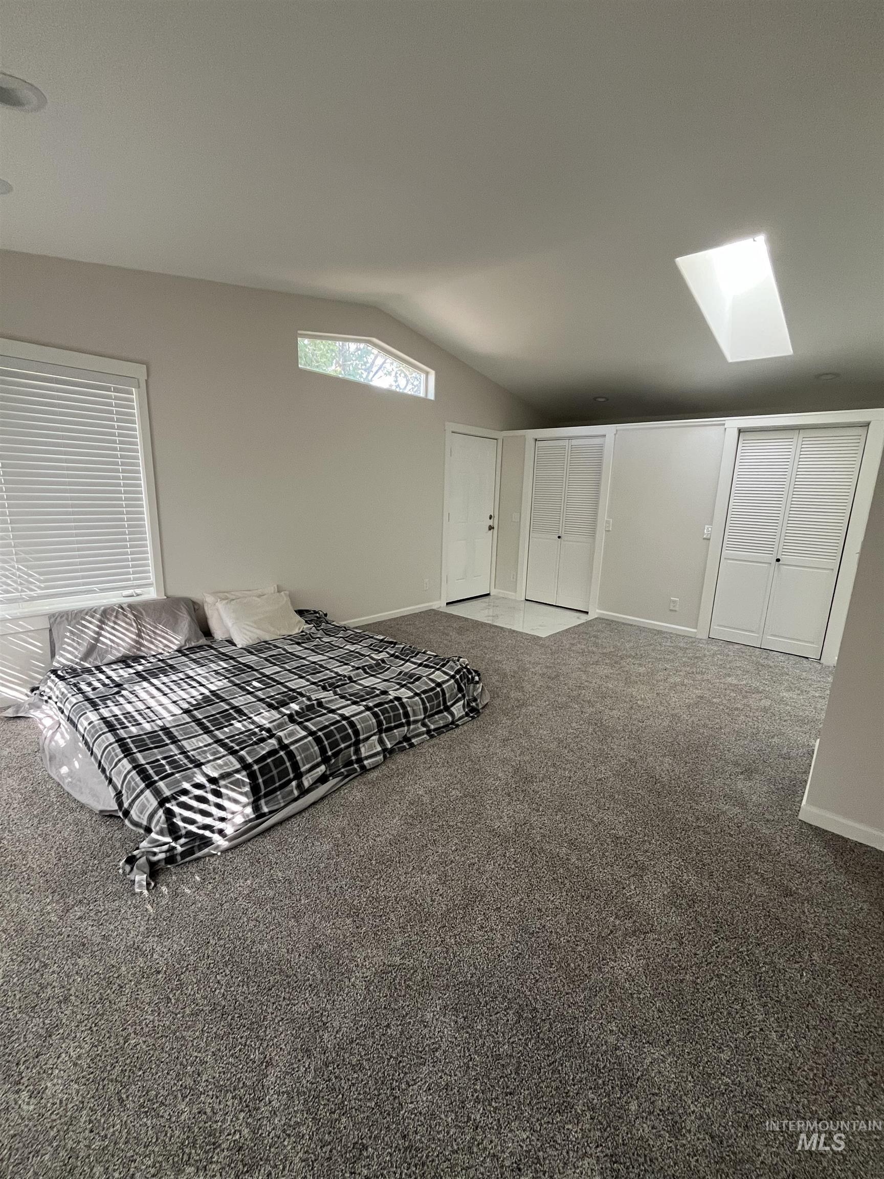 1024 El Cajon Street Moscow, ID 83843 - Photo 24 of 49 Carpeted bedroom with vaulted ceiling and a skylight
