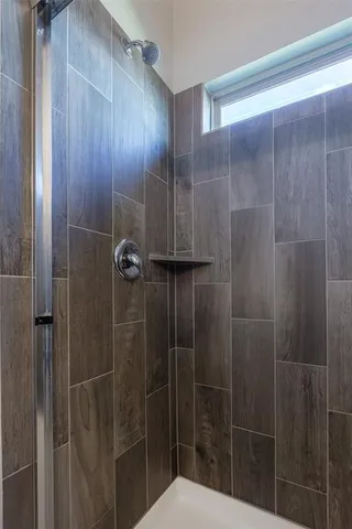 a close view of closet