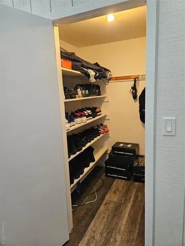 a room with storage and utility