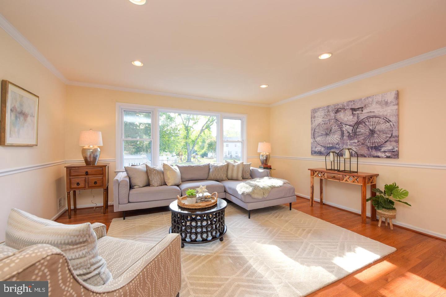 8506 Wagon Wheel Road Alexandria, VA 22309 - Photo 3 of 37 Living room filled with natural light