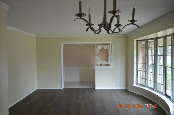 a view of an entryway with a window