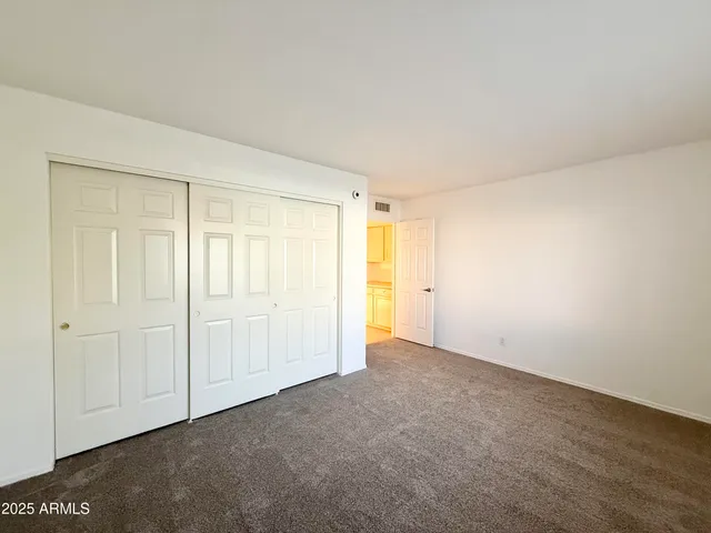 an empty room with a natural light
