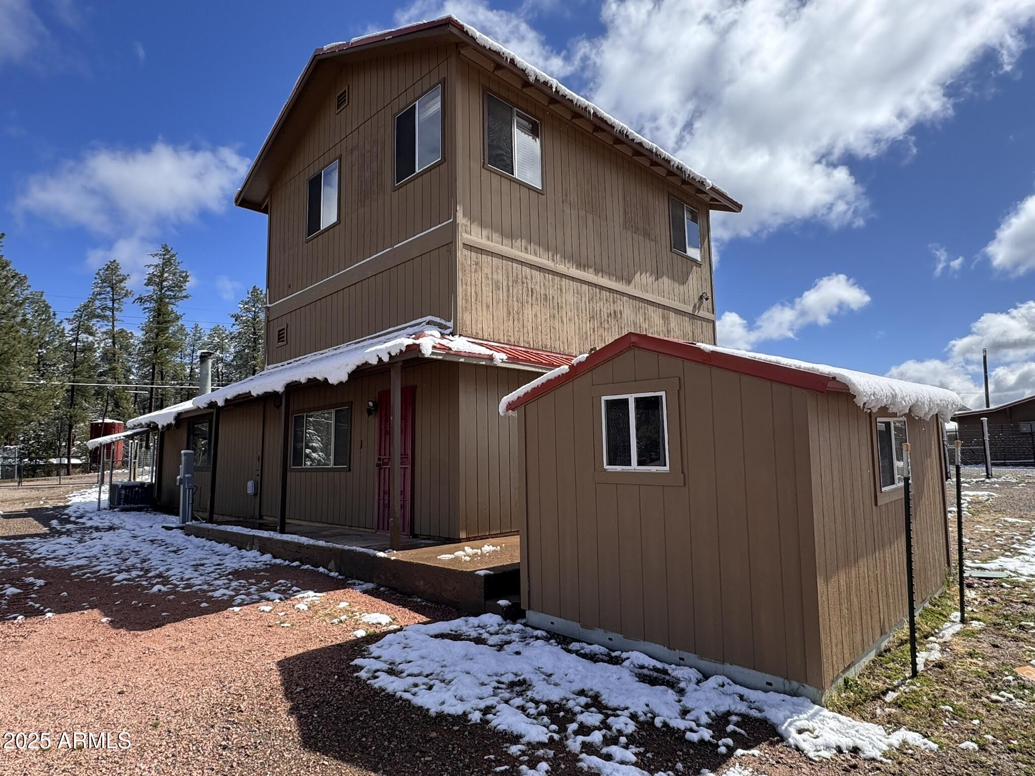 9107 Fossil Creek Road Strawberry, AZ 85544 - Photo 11 of 74 8 - Main house west side & storage shed