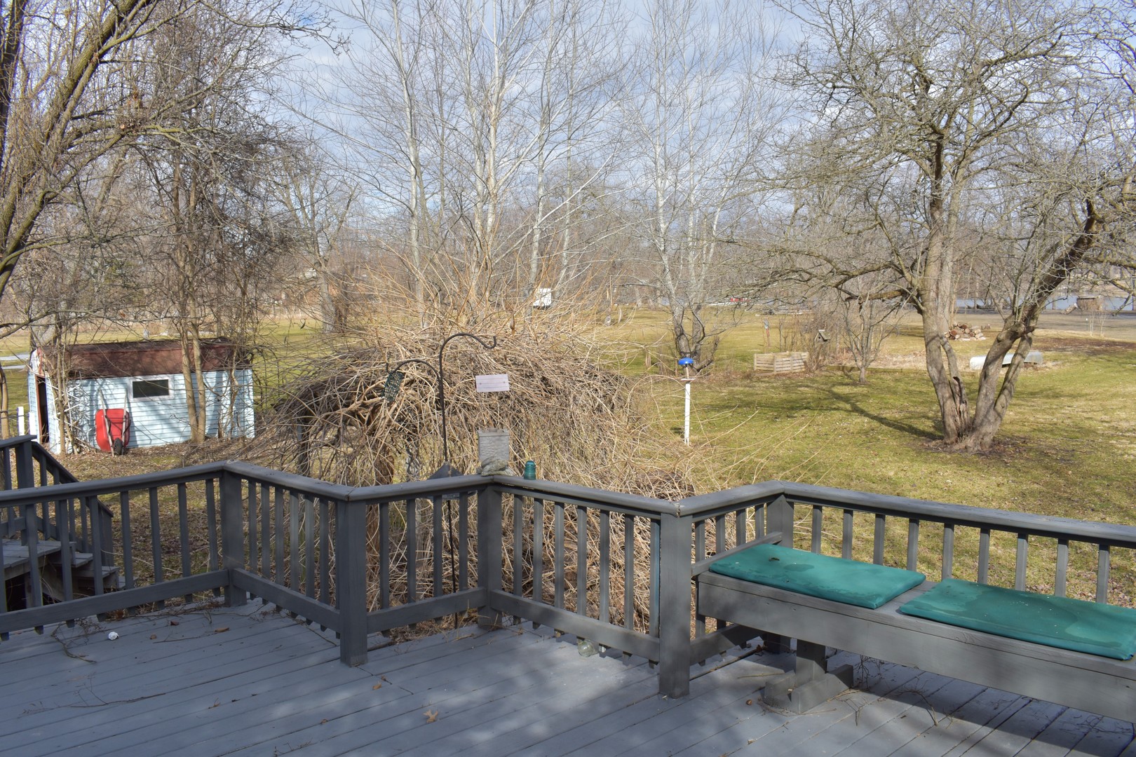 2821 A East 3500s Road Kankakee, IL 60901 - Photo 20 of 38 a view of a wooden roof deck