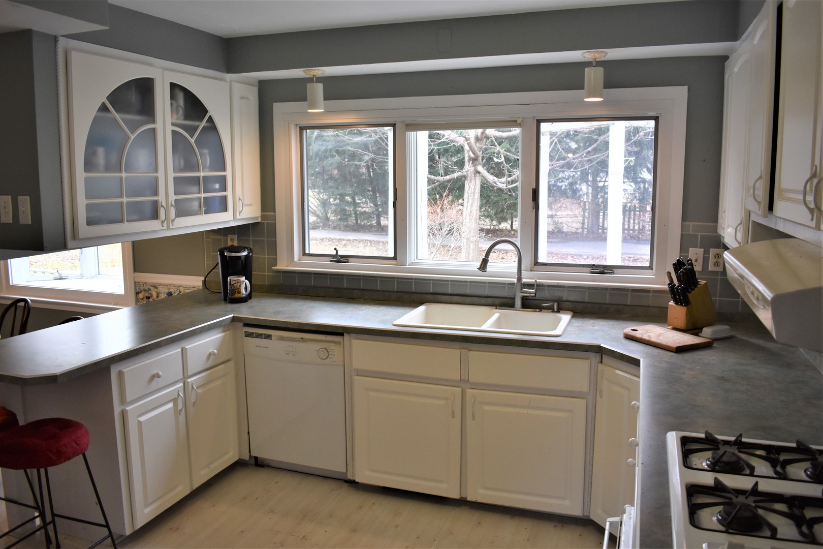 2821 A East 3500s Road Kankakee, IL 60901 - Photo 5 of 38 a kitchen with a sink and large window